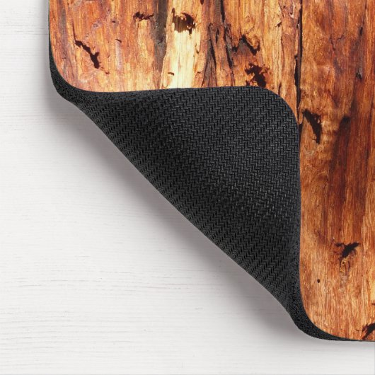 のどによって風化させる木製の下見張りの素朴でカスタムなマウスパッド マウスパッド (コーナー)