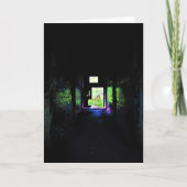 「のどに詰まる」誕生日カード カード (正面)