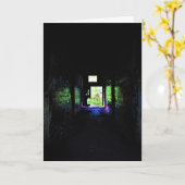 「のどに」誕生日カード カード (黄色い花)