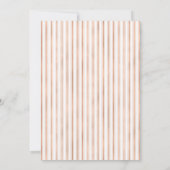 のどのばら色の金ゴールドのエレガントなエッフェル塔の結婚式 招待状 (裏面)