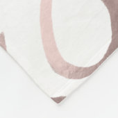 のどのばら色の金ゴールドのタイポグラフィはxoxoを抱き締め、接吻します フリースブランケット (角)