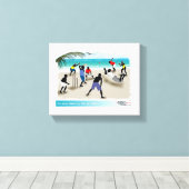 ～のどのビーチでもカリブの キャンバスプリント (インサイチュ (ウッドフロア))