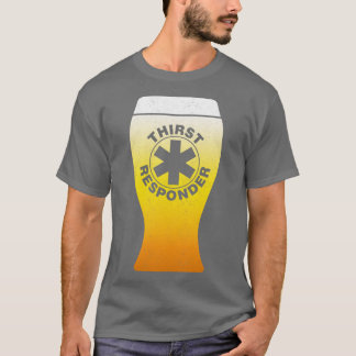 のどの渇き反応ビおもしろいール Tシャツ
