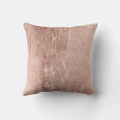 のどのMonogram Weddingばら色の金ゴールドの氏および夫人 クッション (裏面)