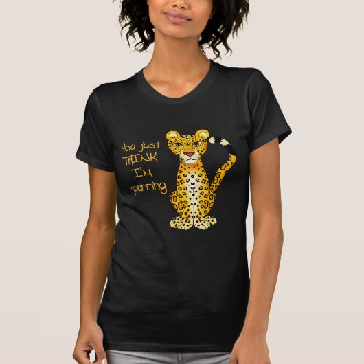 のどを鳴らすジャガー Tシャツ (正面)