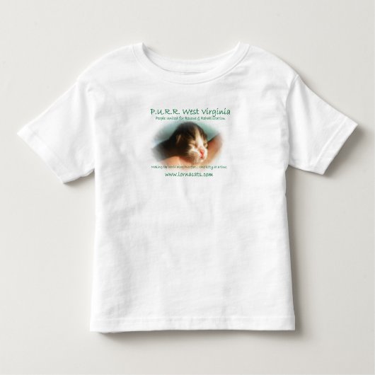 のどを鳴らす音のベビーの幼児のワイシャツ トドラーTシャツ (正面)