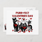 のどを鳴らす音fectのバレンタインデー シーズンポストカード (正面/裏面)