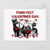 のどを鳴らす音fectのバレンタインデー シーズンポストカード (正面)