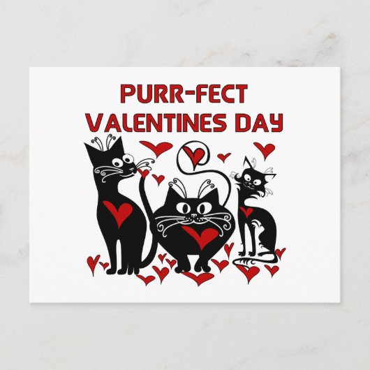 のどを鳴らす音fectのバレンタインデー シーズンポストカード (正面)