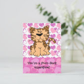 のどを鳴らす音fectのバレンタイン シーズンポストカード (スタンド正面)