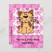 のどを鳴らす音fectのバレンタイン シーズンポストカード (正面/裏面)