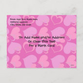 のどを鳴らす音fectのバレンタイン シーズンポストカード (裏面)