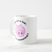 のどんな部分Oink…か コーヒーマグカップ (正面左)