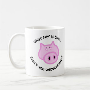 のどんな部分Oink…か コーヒーマグカップ
