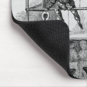 のど、手品師に関する2つの広告 マウスパッド (コーナー)