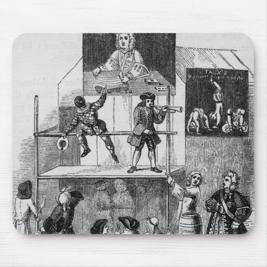 のど、手品師に関する2つの広告 マウスパッド (正面)