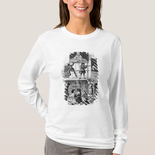 のど、手品師に関する2つの広告 Tシャツ (正面)