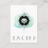 *~*のはすは夢に月の神聖な記号を主演します 名刺 (正面)