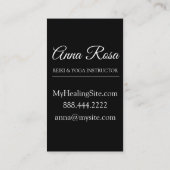 *~*のはすは夢のヨガに神聖な記号の月を主演します 名刺 (裏面)