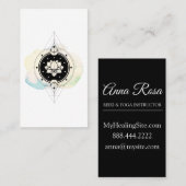 *~*のはすは夢のヨガに神聖な記号の月を主演します 名刺 (正面/裏面)