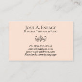 *~*のはすピンクの銀河系の宇宙ラベンダーの星雲 名刺 (裏面)