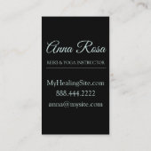 *~*のはす夢への神聖な記号の月 名刺 (裏面)