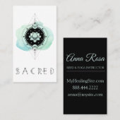 *~*のはす夢への神聖な記号の月 名刺 (正面/裏面)