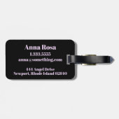 *~*のはす月の神聖な幾何学の記号 ラゲッジタグ (裏面横)