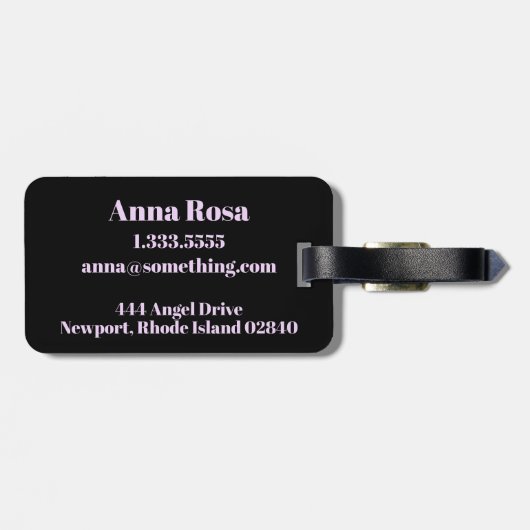 *~*のはす月の神聖な幾何学の記号 ラゲッジタグ (裏面横)