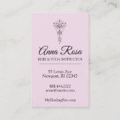 *~*のはす輝きの種族の治療の霊気光線 名刺 (裏面)