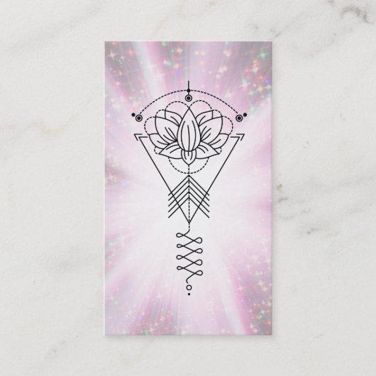*~*のはす輝きは種族治療の霊気を放射します 名刺 (正面)