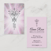 *~*のはす輝き種族の治療光線の霊気 名刺 (正面/裏面)