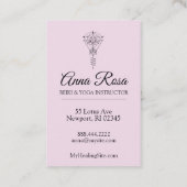 *~*のはす輝き種族の治療光線の霊気 名刺 (裏面)