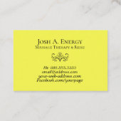 *~*のはす金ゴールドの星雲の宇宙オレンジの銀河系 名刺 (裏面)