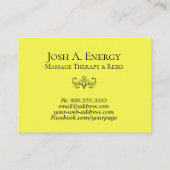 *~*のはす金ゴールドの星雲の銀河系の宇宙オレンジ 名刺 (裏面)