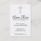 *~*のはす青いラベンダーは霊気の治療エネルギーを放射します 名刺 (裏面)