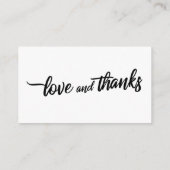 のはっきりしたレジストリカー結婚ドの手書きスクリプト エンクロージャーカード (裏面)