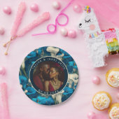 のはっきりした記念にユリープレートを結婚呼び出す ペーパープレート (パーティー)