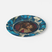 のはっきりした記念にユリープレートを結婚呼び出す ペーパープレート (アングル)