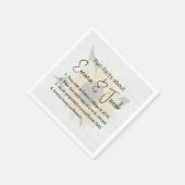 のひまわり結婚と木に関するおもしろい スタンダードカクテルナプキン (角)