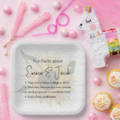 のひまわり結婚と木に関するおもしろい ペーパープレート (パーティー)