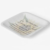 のひまわり結婚と木に関するおもしろい ペーパープレート (傾斜あり)