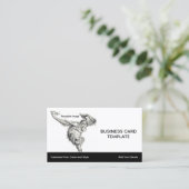 のぶら下がったアウト – Young Orangutan Ape 名刺 (スタンド正面)