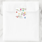 のぶら下がったイースターの卵、春の木の枝 スクエアシール (バッグ)