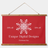 のぶら下がったウォールサインCraftersアーティストビジネスぶら下がったズ 吊り下げ型タペストリー (正面)