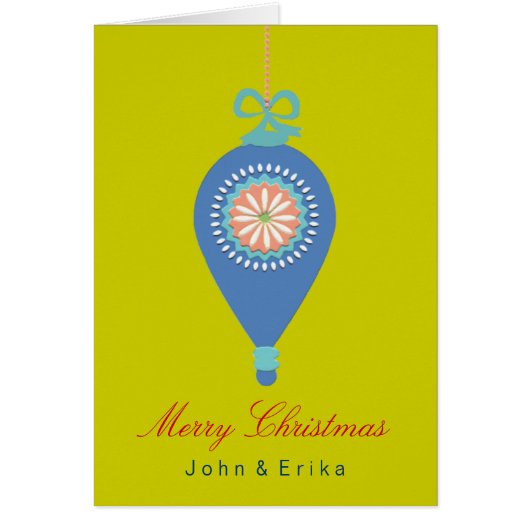 のぶら下がったオーナメント～カード (正面)