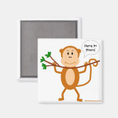 のぶら下がったサル磁石 マグネット (正面/裏面)