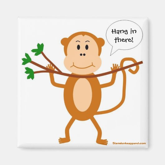 のぶら下がったサル磁石 マグネット (正面)