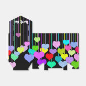 のぶら下がったハートオンブラック フェイバーボックス (折り畳みなし)