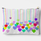 のぶら下がったハートオンホワイト アクセサリーポーチ (裏面)